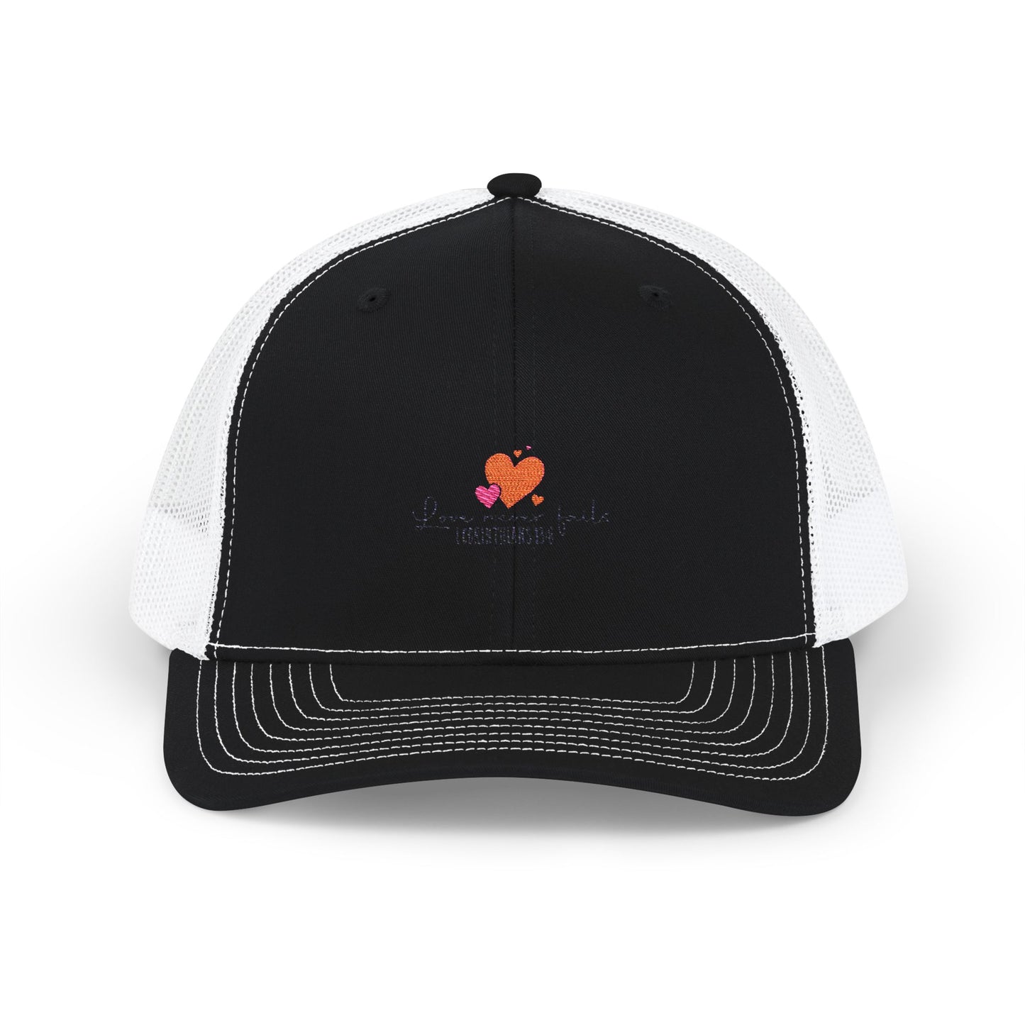 Heartfelt Snapback Trucker Cap - Embroidered Love Design