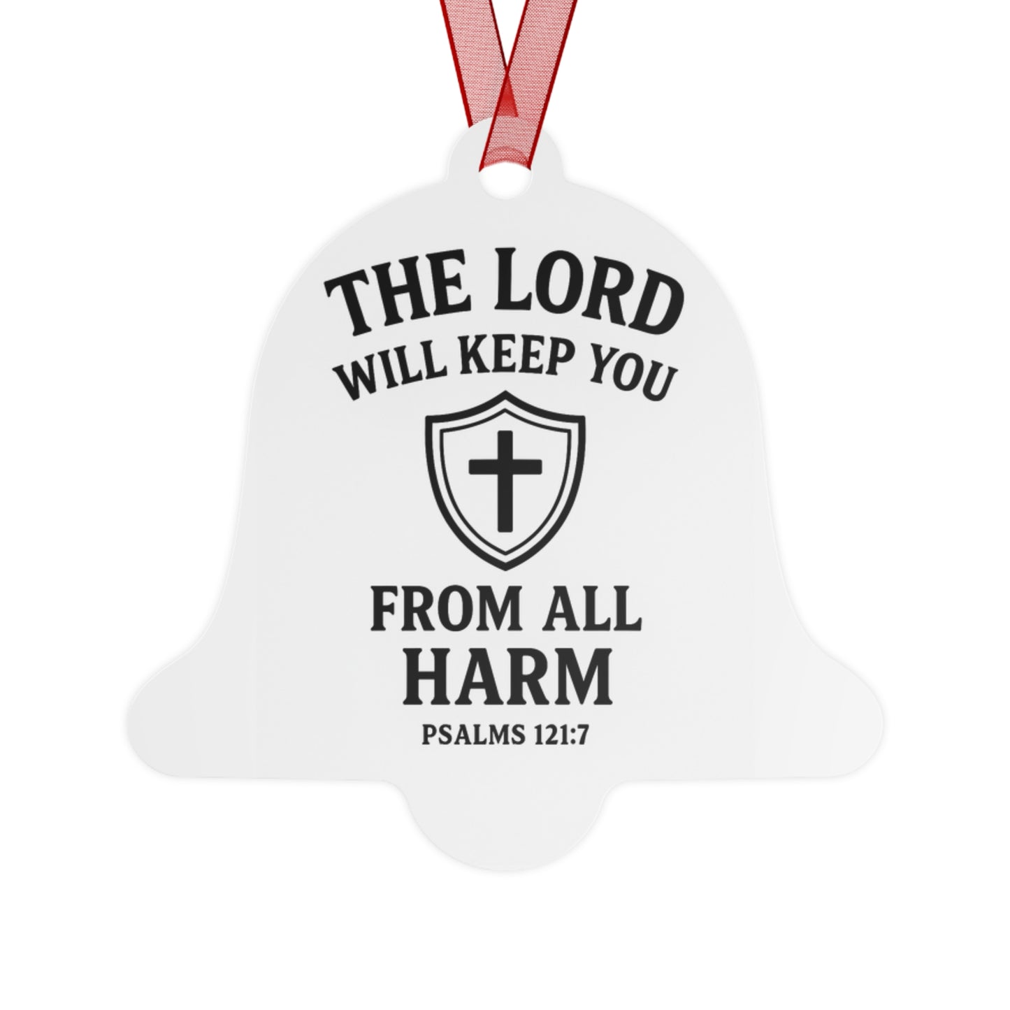 The Lord's Protection Christmas Ornaments, Faith-Based Holiday Decor, Religious Gift for Christians, Psalm 121:7 Keepsake