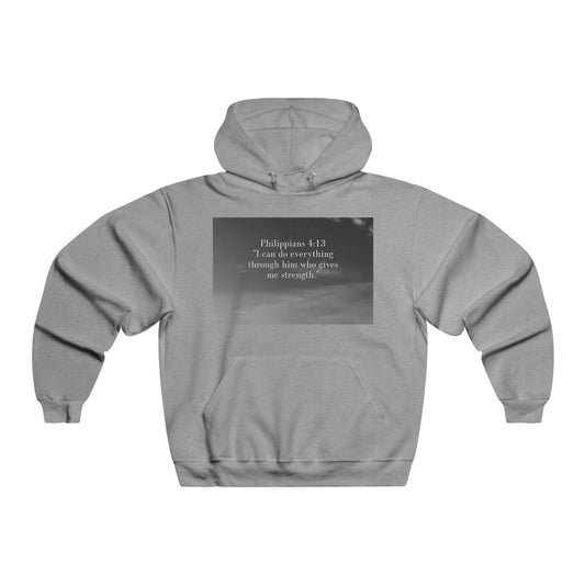 Inspirational Men's Hoodie, Motivational Sweatshirt, Relaxed Fit Jacket, Cozy Gift for Him, Perfect for Everyday Wear