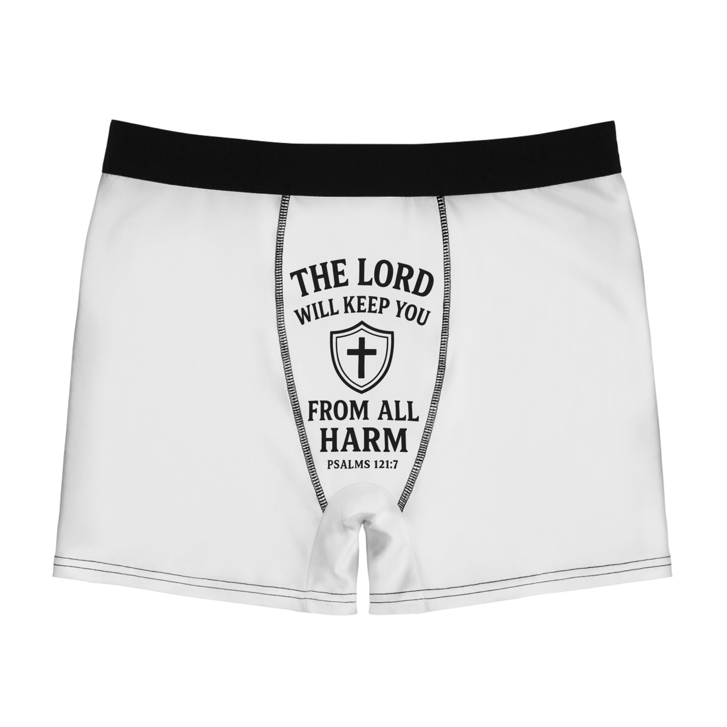 Men's Boxer Briefs with Inspirational Quote, Comfort Fit Underwear, Gifts for Him, Men's Gifts, Motivational Underwear, Faith-Based Apparel