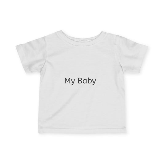 Personalized Infant Jersey Tee, Cute Baby Apparel, Custom Toddler Shirt, Gift for New Parents, Minimalist Baby Clothes