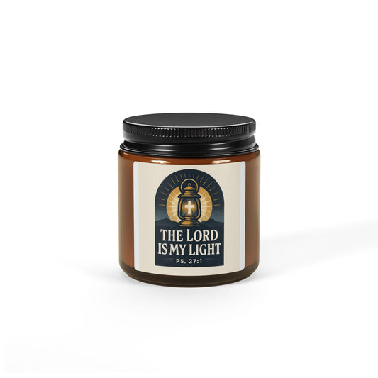Scented Soy Candle (Multi-Size, Amber Jar)