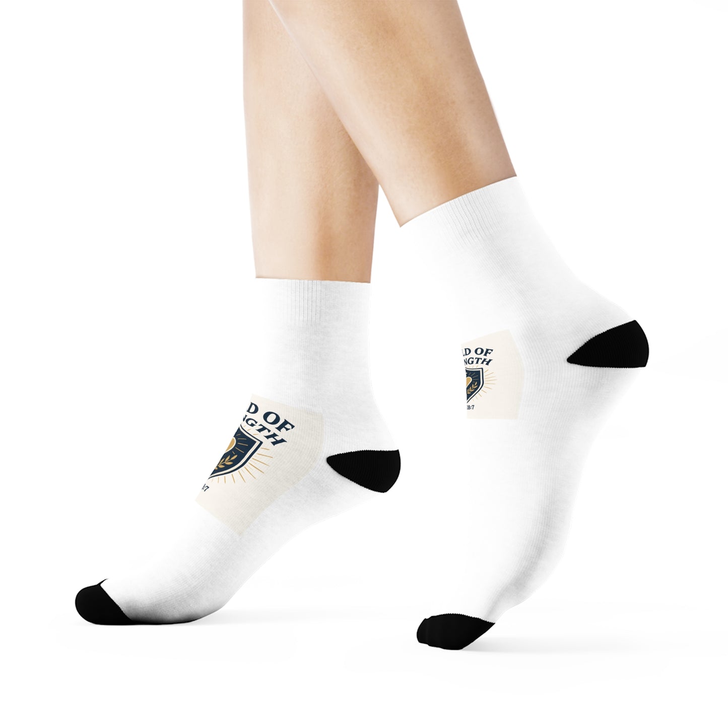 Cozy Crew Socks with Inspirational Design - Perfect for Gifting, Home Comfort, Sports & Everyday Wear