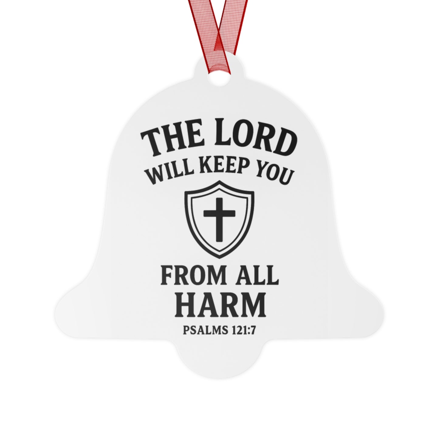 The Lord's Protection Christmas Ornaments, Faith-Based Holiday Decor, Religious Gift for Christians, Psalm 121:7 Keepsake