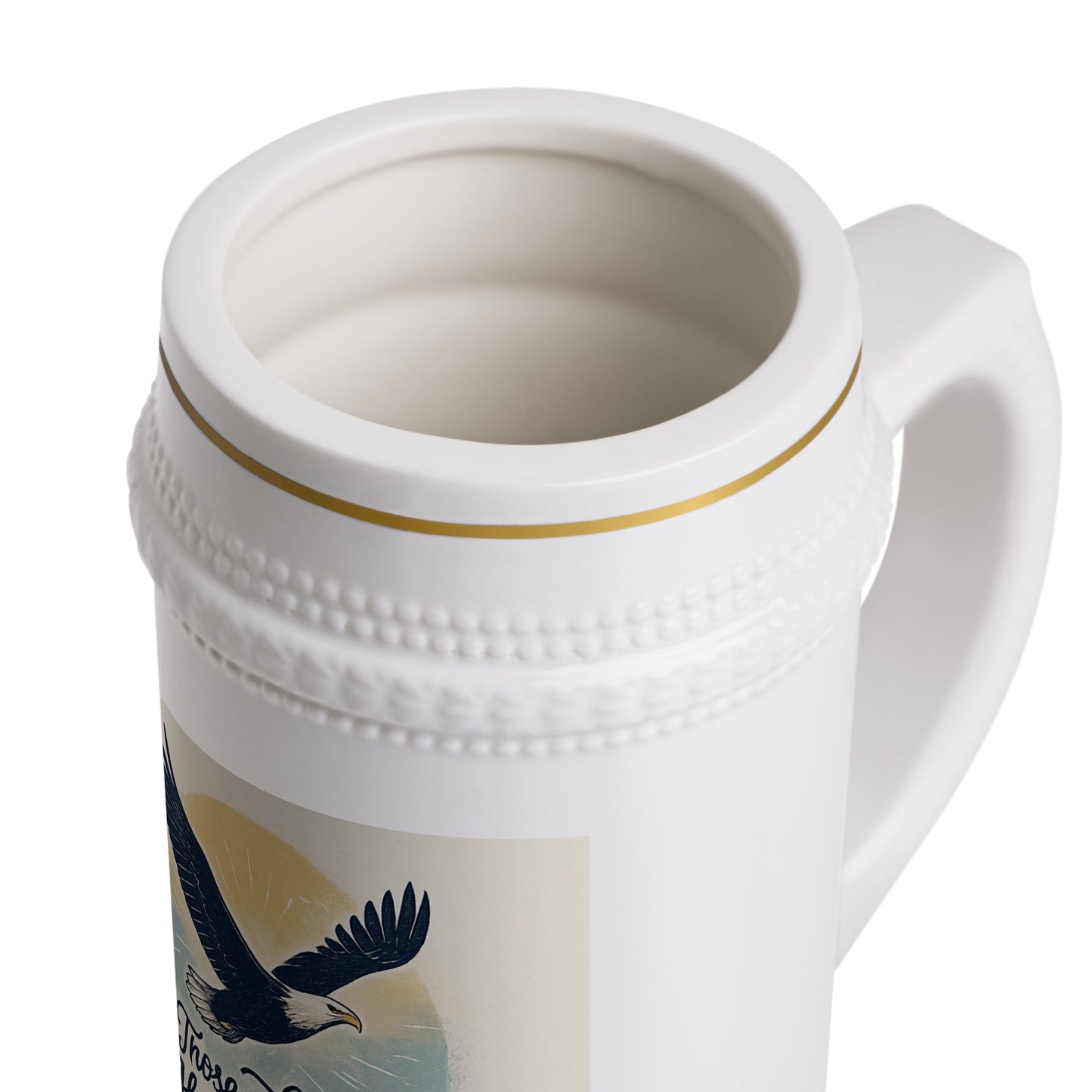 Inspirational Beer Stein Mug, Rustic Drinkware Gift, Hope in the Lord Coffee Mug, Faith-Based Decor, Christian Beer Mug, Father's Day Gift